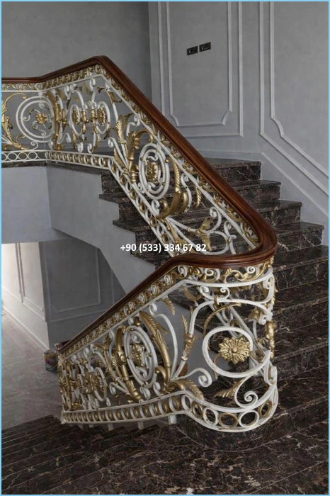 MERDİVEN KORKULUKLARI- MERDİVEN KORKULUK TASARIMI- FERFORJE MERDİVEN KORKULUK MODELLERİ fiy8624