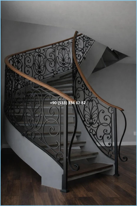 MERDİVEN KORKULUKLARI- MERDİVEN KORKULUK TASARIMI- FERFORJE MERDİVEN KORKULUK MODELLERİ fiy8637