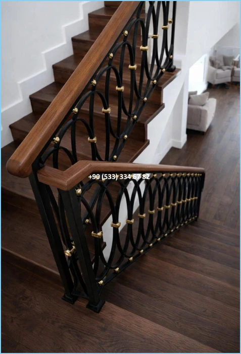 MERDİVEN KORKULUKLARI- MERDİVEN KORKULUK TASARIMI- FERFORJE MERDİVEN KORKULUK MODELLERİ fiy8646