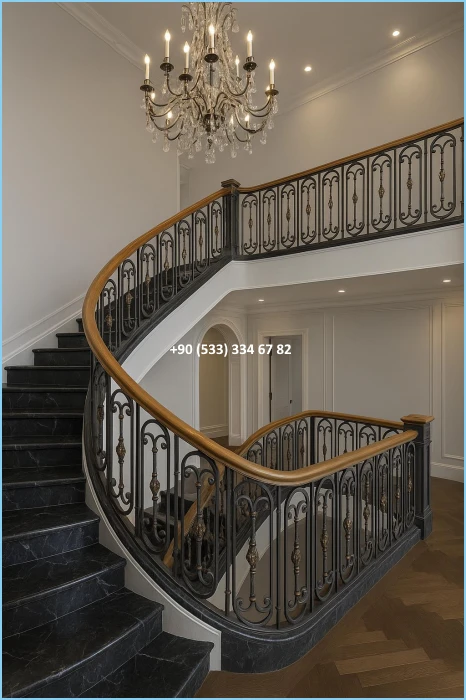 MERDİVEN KORKULUĞU/VİLLA MERDİVEN KORKULUĞU/İÇ MERDİVEN KORKULUKLARI fiy8500